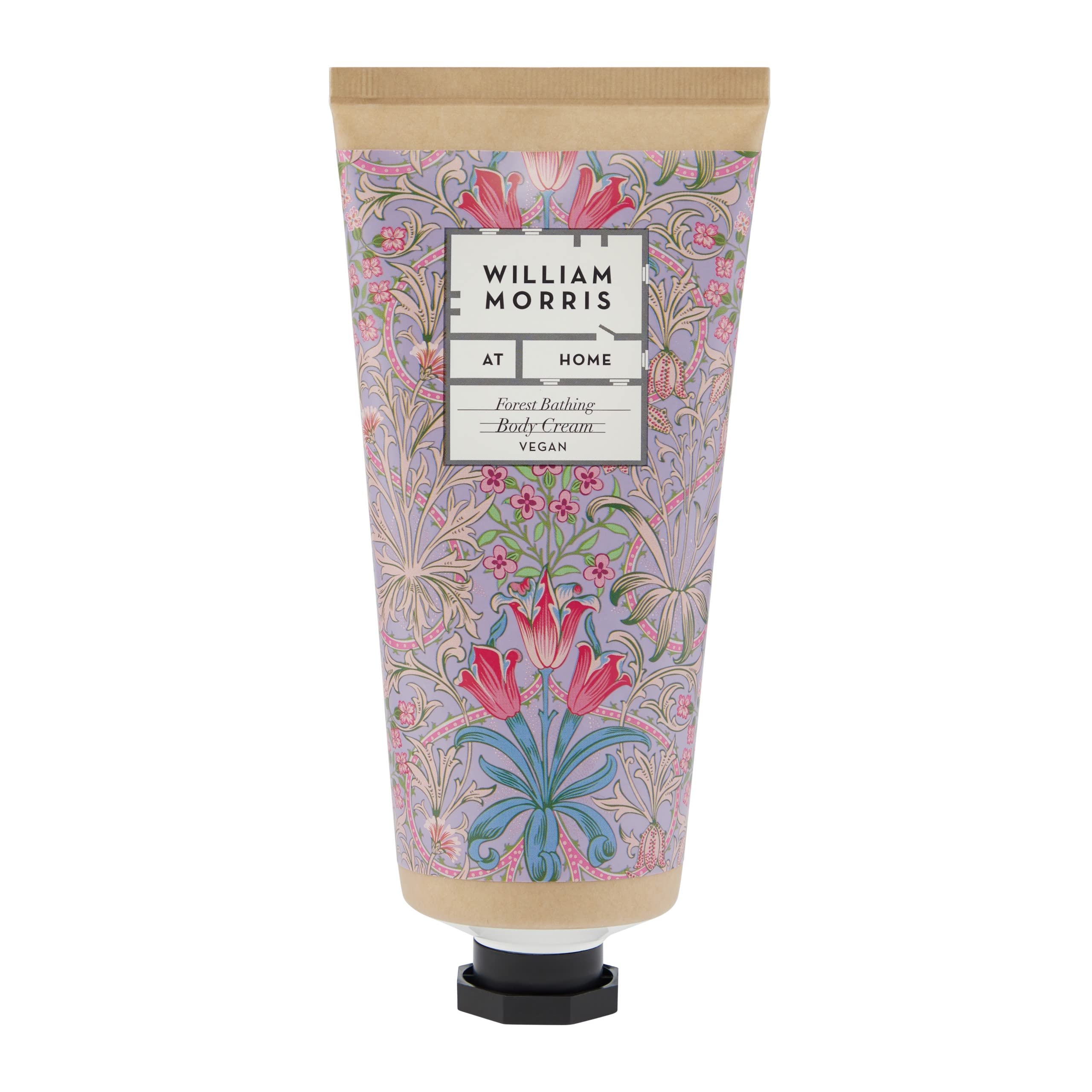 William Morris At Home Forest Bathing Moisturizing Body Cream | Hinterlässt ein weiches Hautgefühl | angereichert mit ätherischen Ölen | tierversuchsfrei und vegan | 200 g