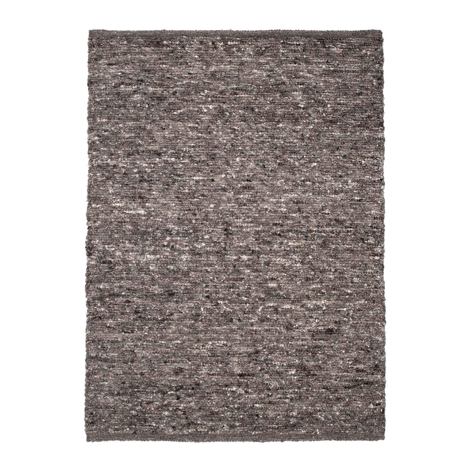 TacaHome Wollteppich Natur Handweb Teppich I Reine Schur-Wolle im Skandinavischen Design I Wohnzimmer Schlafzimmer Esszimmer Kinderzimer Büro | 120 x 170 cm Grau Multi