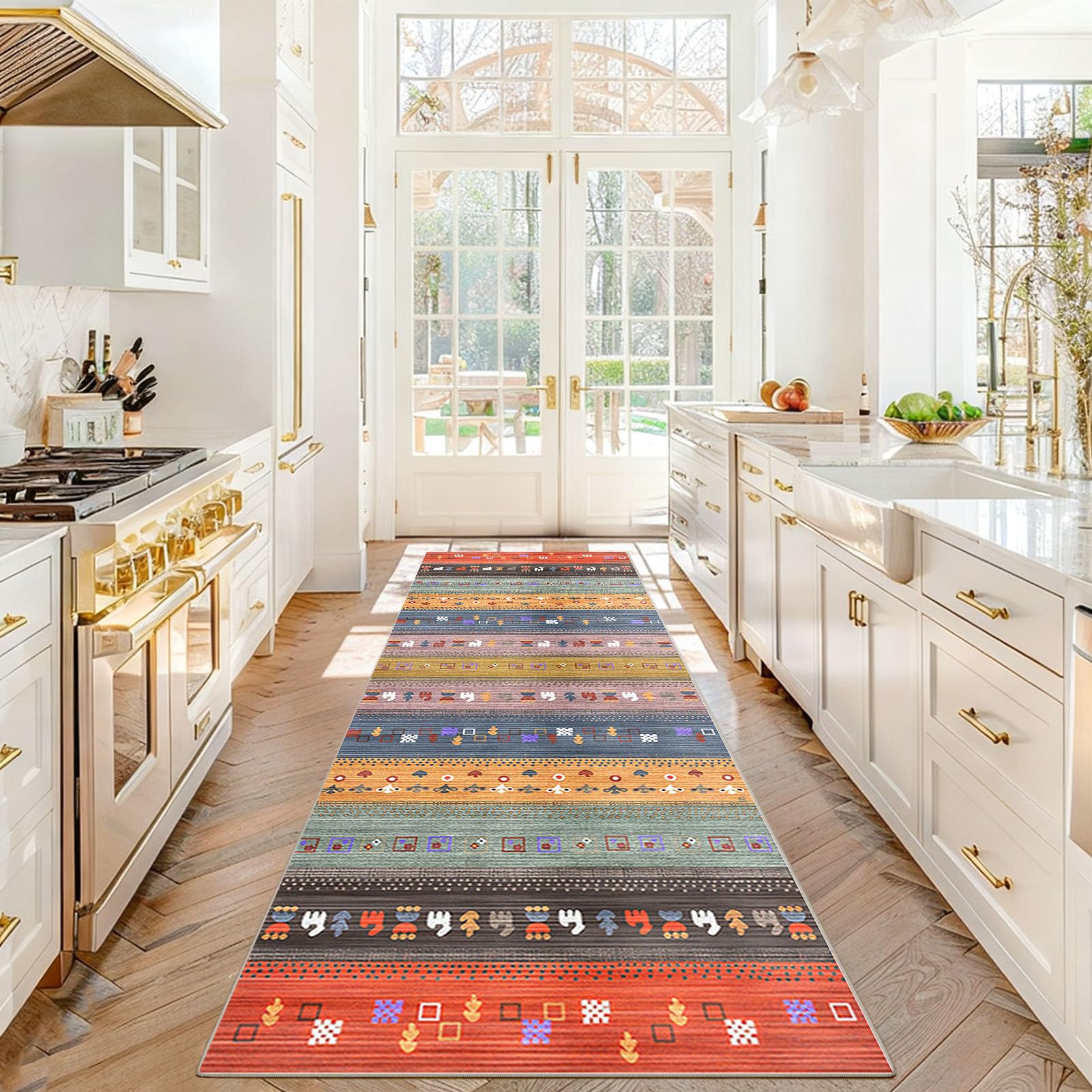 Dywanik kuchenny Antypoślizgowy zmywalny 50 x 220 cm Dywan Długi korytarz Dywan Wejście Wewnętrzne