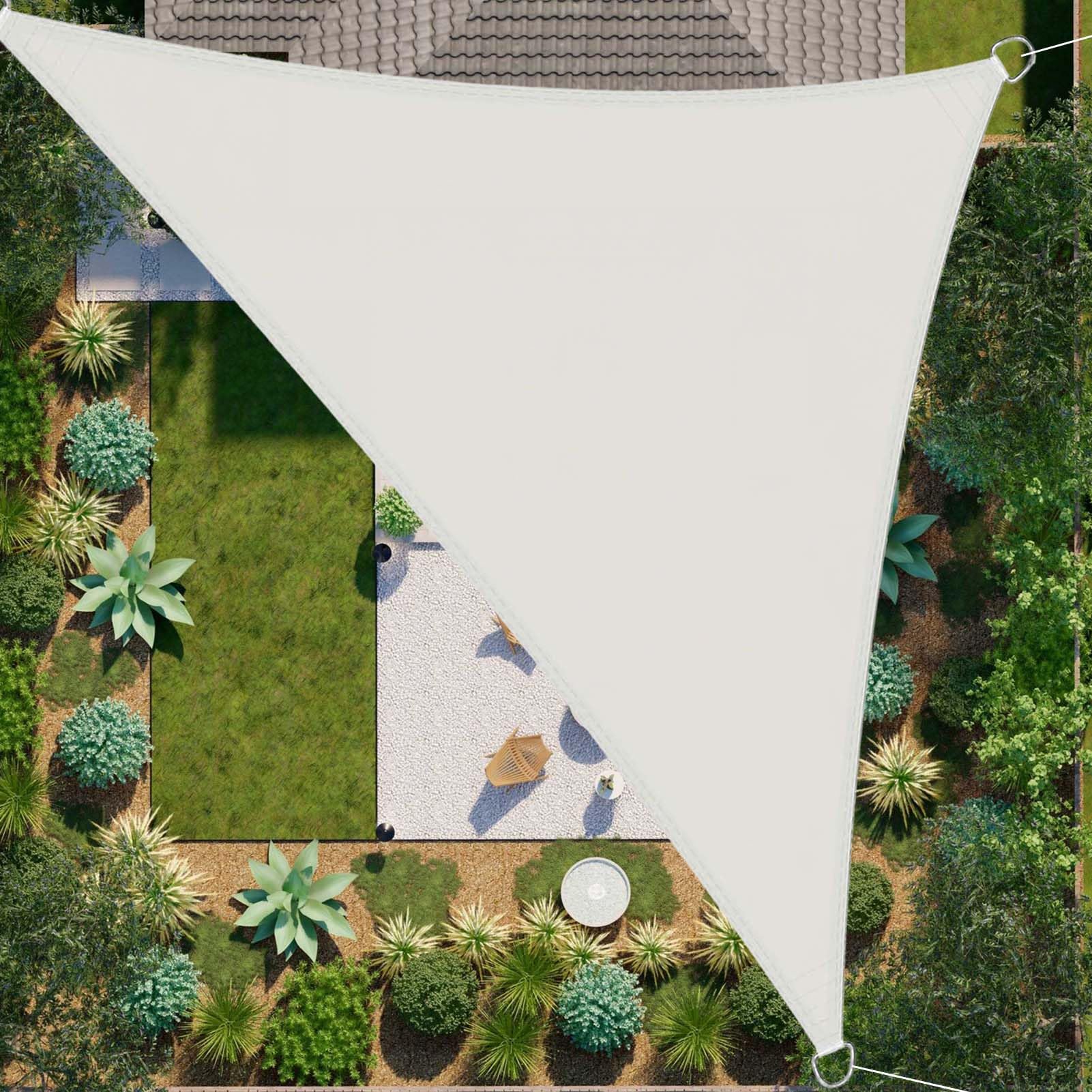 Voile d'ombrage imperméable 5x5 m pour aménager l'espace repas de votre arrière-cour