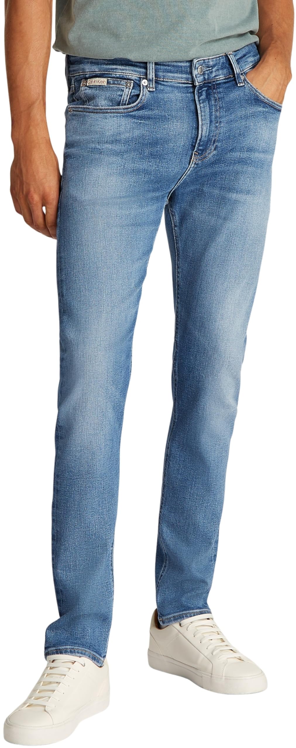 Calvin Klein Men’s Skinny Jeans with Stretch, Blue (Denim Light), 31W/32L