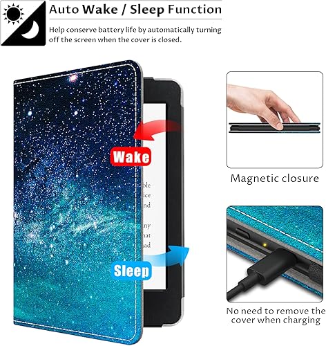 Miniatura 9 de VORI Funda con soporte para Kindle Paperwhite de 6 pulgadas (se adapta a 10 generación 2018  todas las generaciones Paperwhite anteriores a 2018),