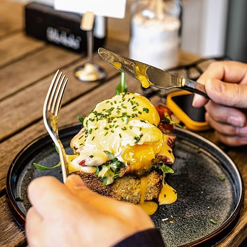 Miniatura 5 de Utensilios con peso para temblores de manos, cuchillo de 7 onzas, cucharas de tenedor, utensilios adaptativos para comer Parkinson cubiertos con