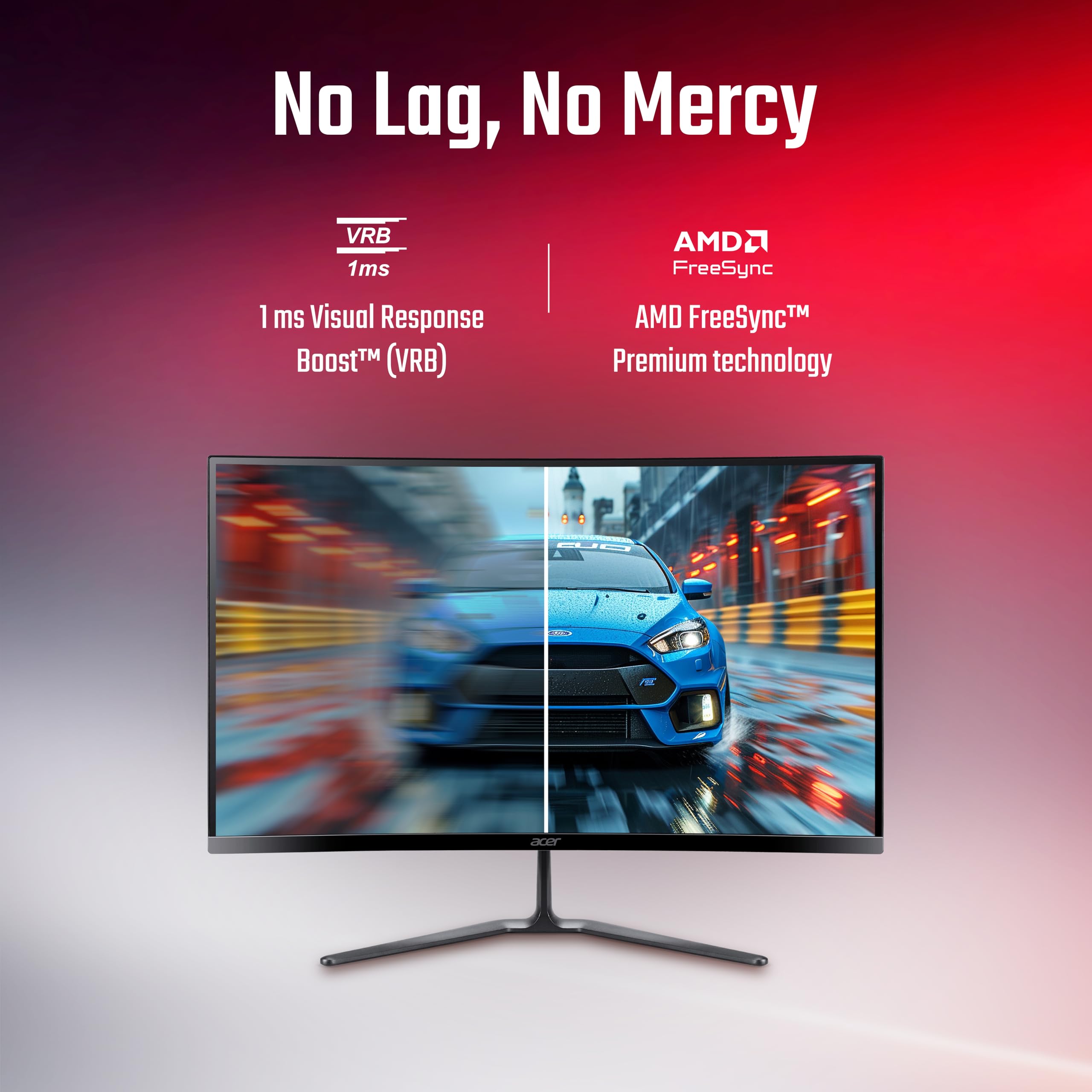 Acer Nitro ED270 X0 27 inch Full HD 1920×1080 VA Curved Gaming Monitor | 200 Hz Refresh | 1 ms VRB | AMD FreeSync Premium | HDR10, sRGB 99% | ZeroFrame | Tilt Adjust | HDMI & DisplayPorts | Black — Amazon image 3