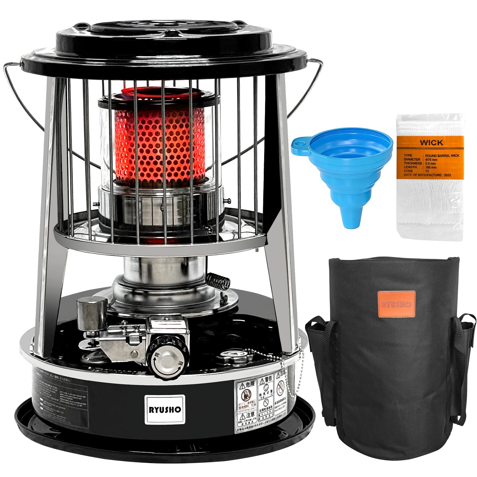 Amazon | 石油ストーブ 対流型小型灯油ストーブ 緊急消火装置 キャンプ