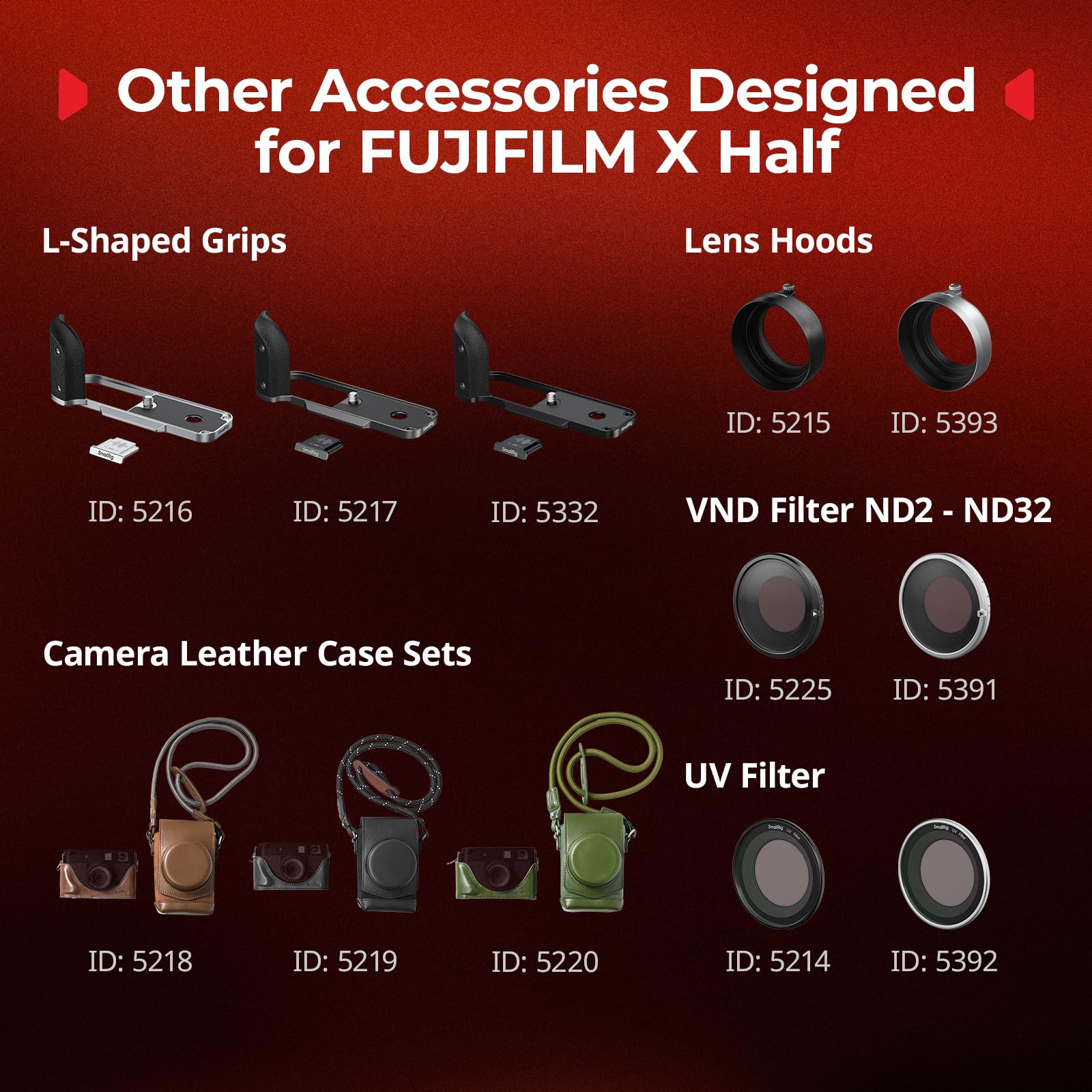 SmallRig Thumb Grip for FUJIFILM X Half (Silver) 5221 4