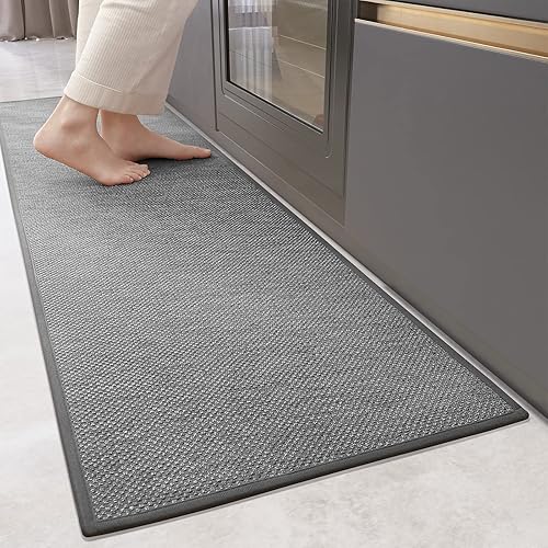 Color&Geometry Alfombras y tapetes de cocina antideslizantes, lavables, absorbentes, tapetes de cocina tejidos fáciles de limpiar, tapetes de cocina