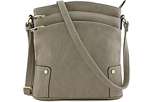 Triple Zip Pocket - Large Crossbody Bag (Rossetti Handbags)