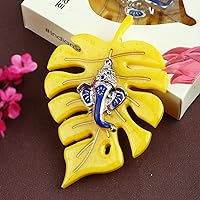 Vista 10 de SATVIK - 1 sartén de resina Patta Ganesh decorativo para colgar en la pared, pieza de exhibición Lord Ganesha en la hoja, decoración del hogar