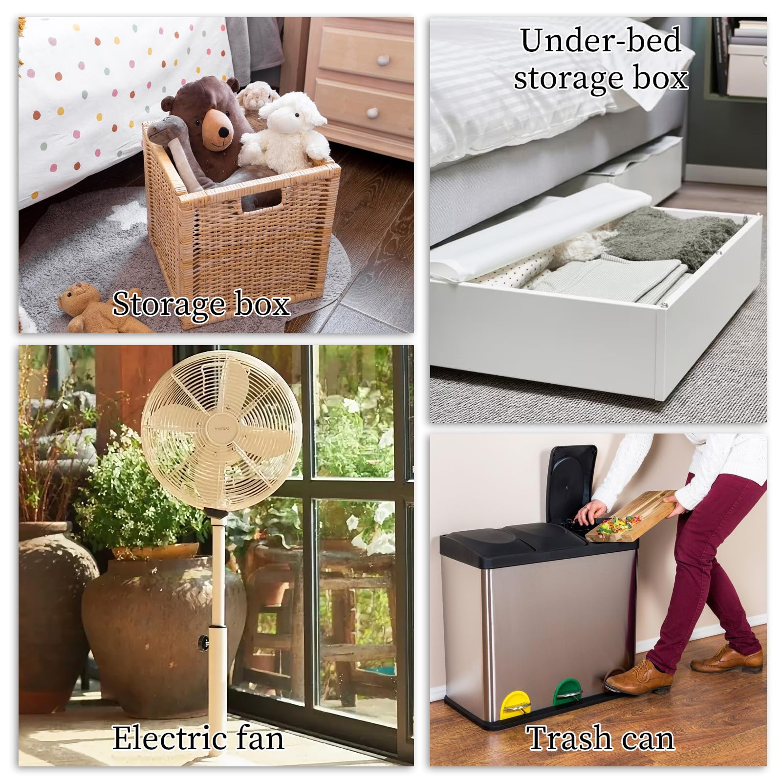 Lot de 8 glissières autocollantes pour appareils de cuisine, mini roulettes en acier, pivotantes à 360°, rouleau de transfert universel pour boîte de rangement, petits meubles (blanc)