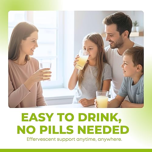 Miniatura 6 de LOVITA Calcio + VIT D3 Tabletas efervescentes 20 unidades, 600 mg de calcio con 400 UI D3, apoya la salud ósea y muscular, sabor a limón, vegano,