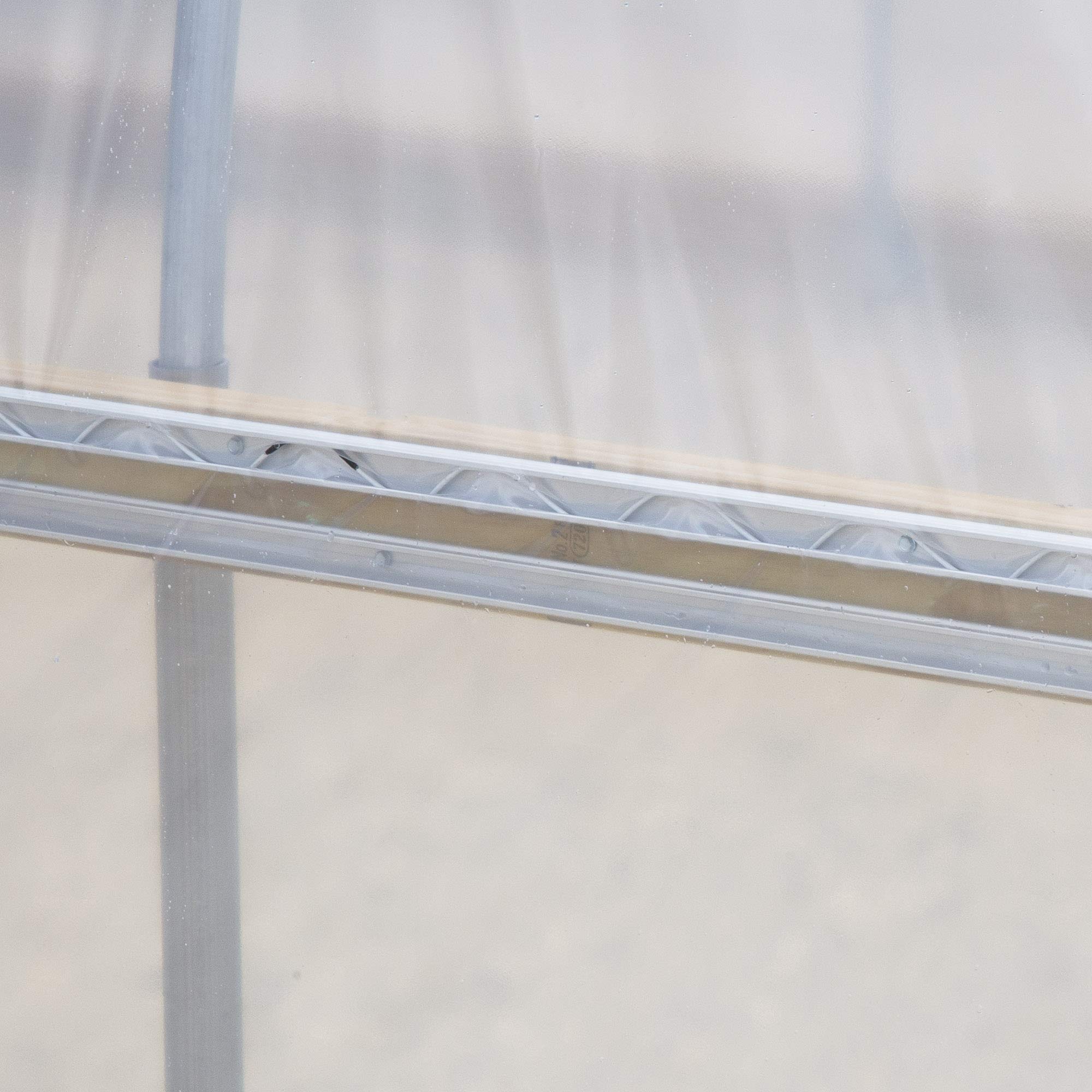 Jiggly Greenhouse Wire and Lock Channel Kit 1" x 6.5' Aluminum Greenhouse Channel with 6.5