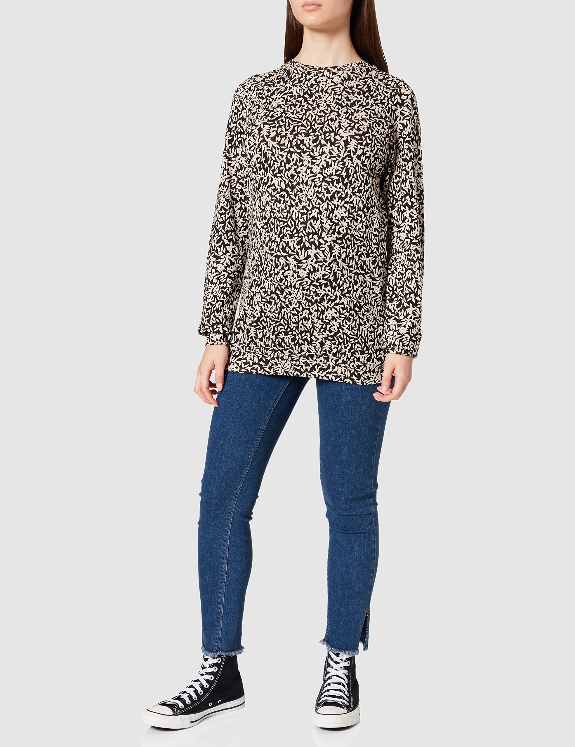 Noppies Top Nurs LS AOP Indio Camiseta para Mujer