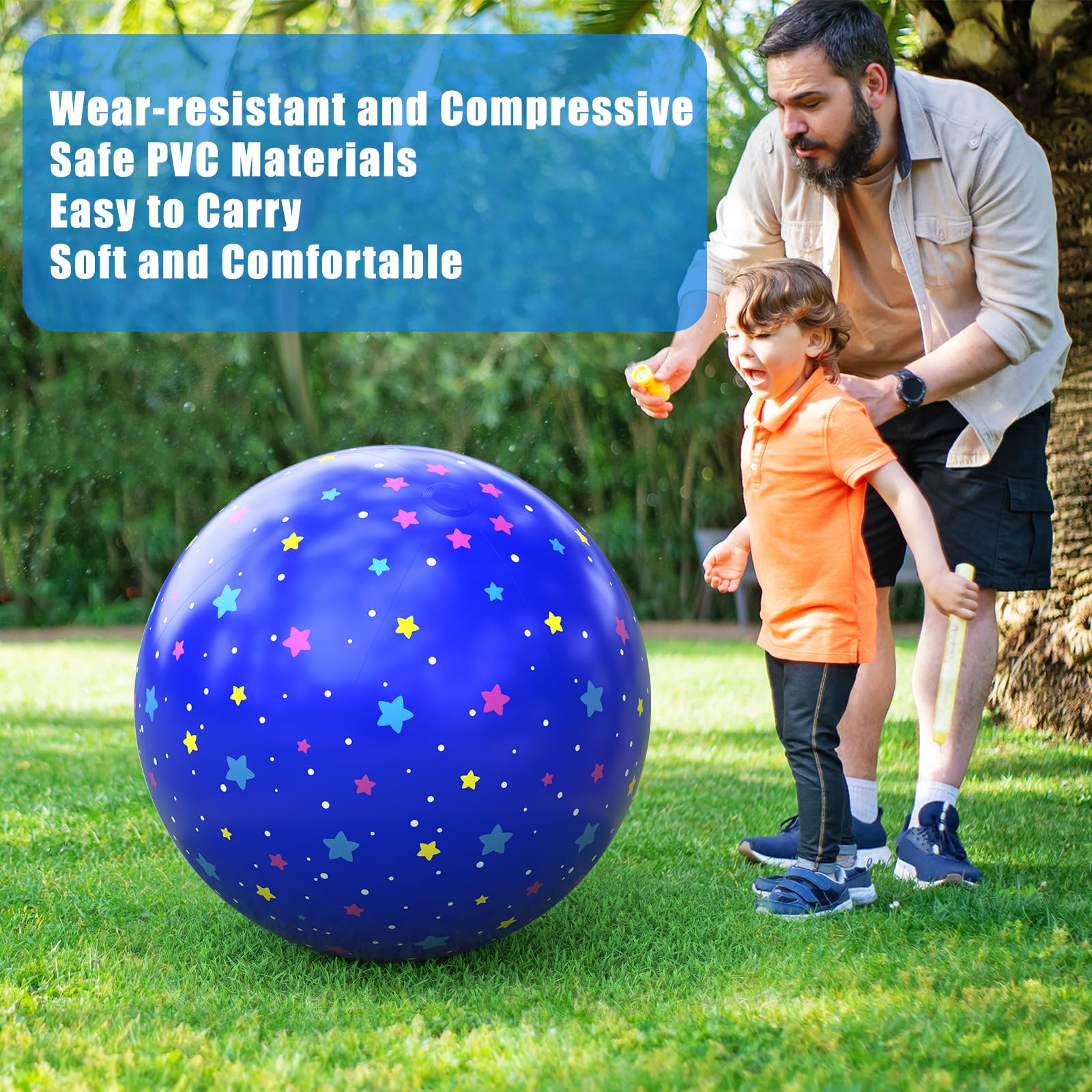 Amazon.co.jp: Pijaborg ブルービーチボール 24インチ - あらゆる年齢