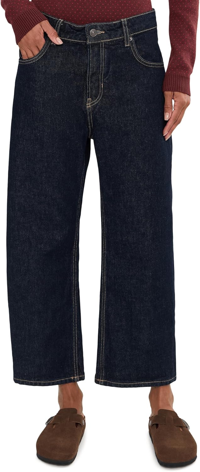 Free People Women's Deep Trance Dropped Boyfriend Jeans