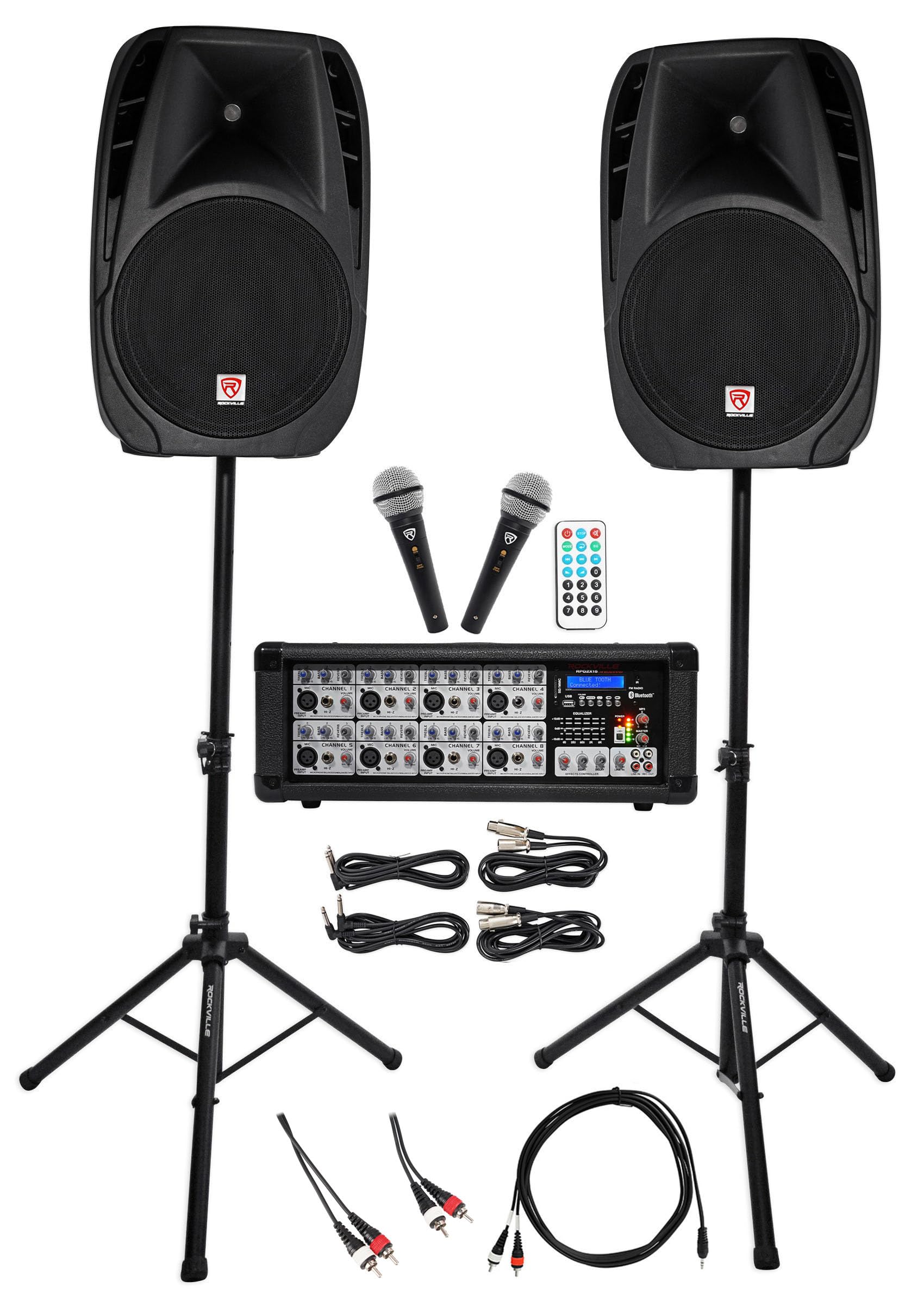 Rockville Dual 15" Android/iPhone/ipad/Laptop/TV YouTube Karaoke Machine/System