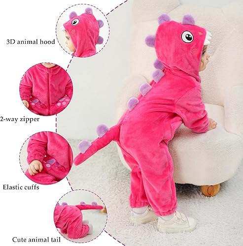 Miniatura 15 de TONWHAR Disfraz unisex de Halloween de animales para bebé y niño pequeño para otoño e invierno