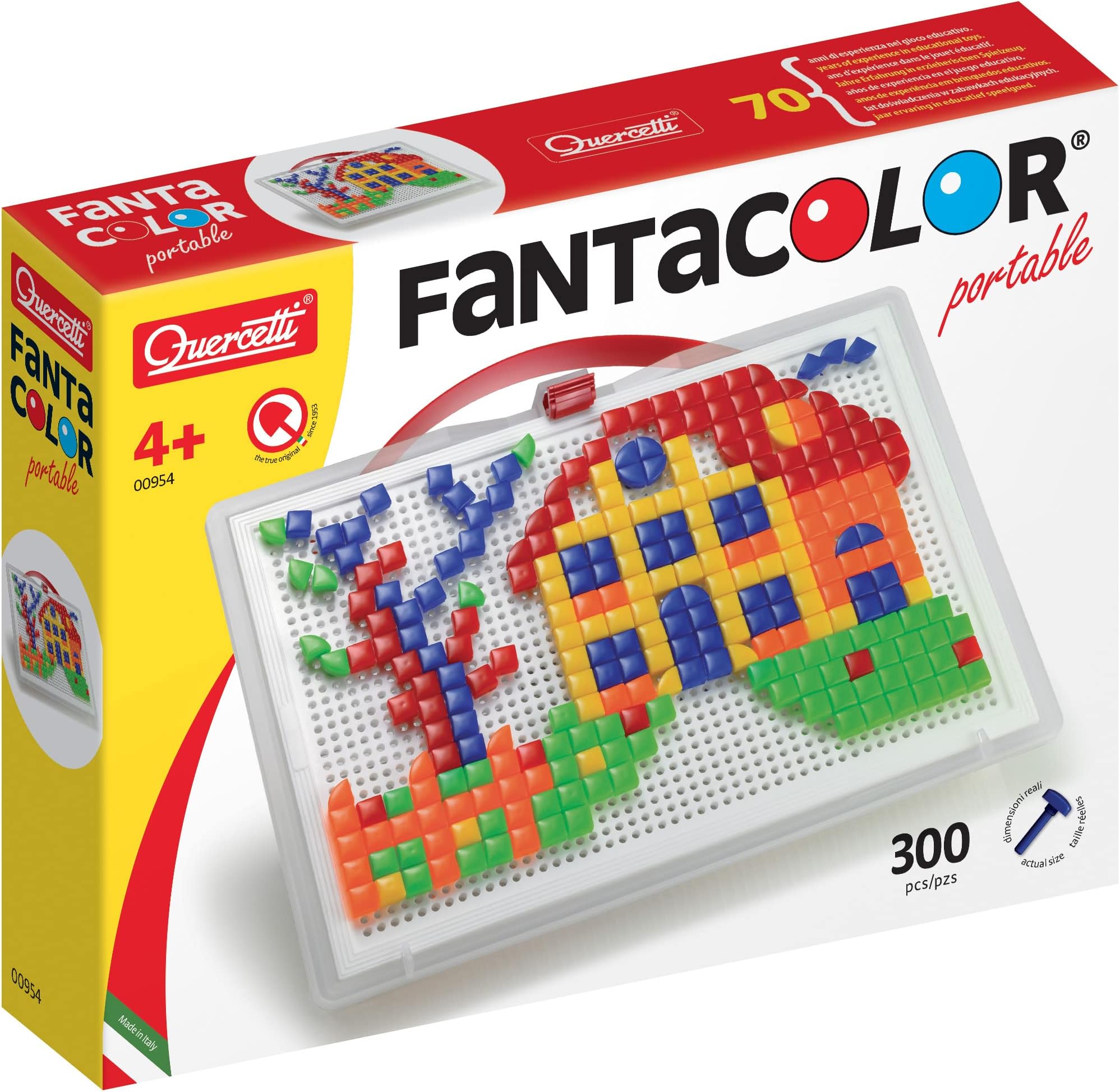 0954 FC Portable Large square, Kids' Mosaic Kits - STEAM toy, Multi-coloured