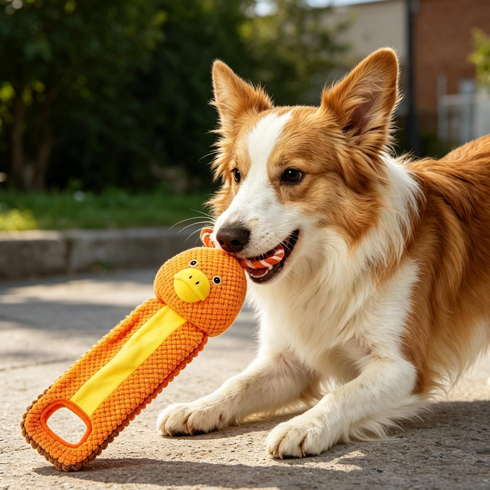 Giocattoli Dentizione Cuccioli 4 Pezzi Articoli Squittenti per Animali | Peluche per cani giocattolo rosicchiabile Per animali domestici viaggio tiro alla fune tenerli occupati antinoia