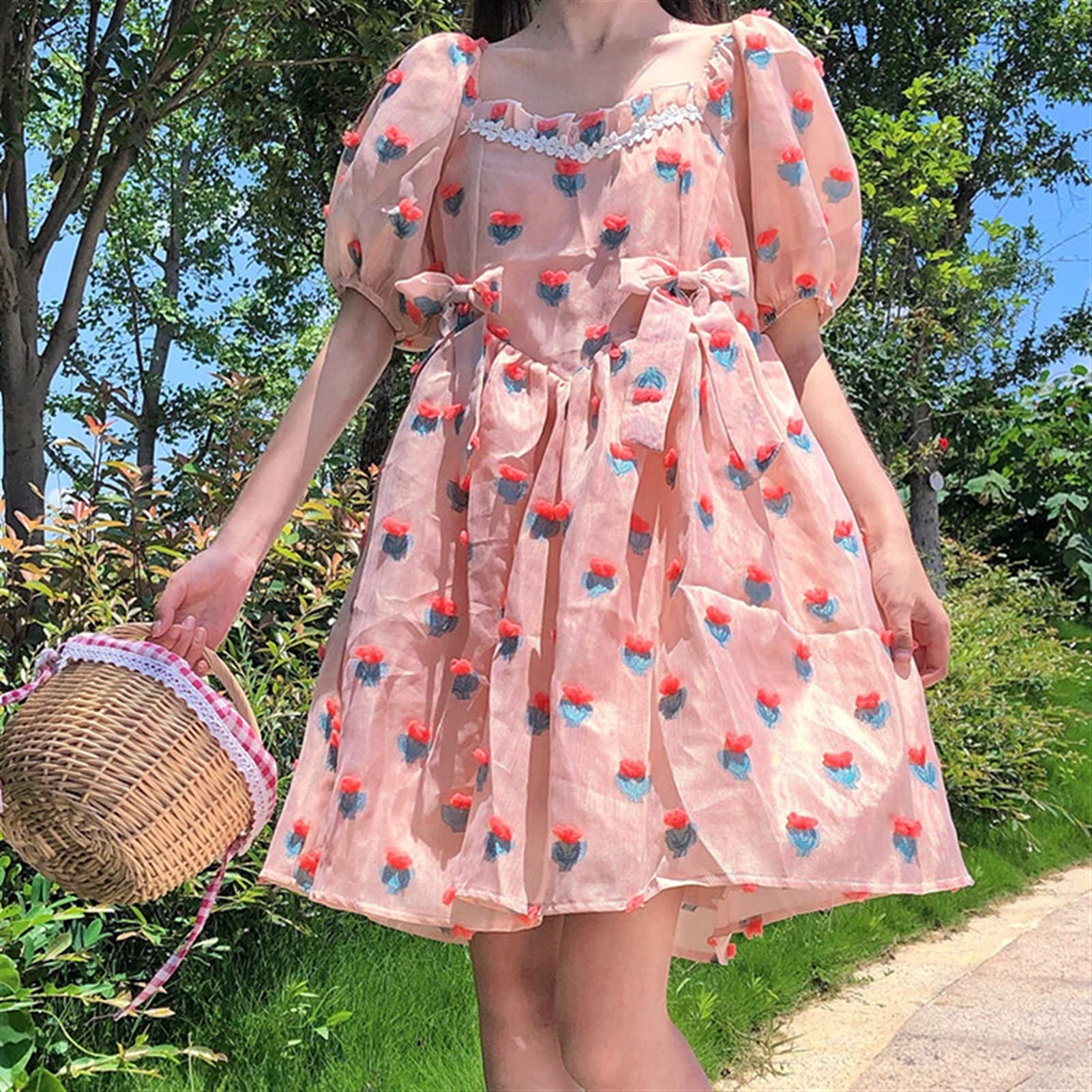 ワンピース SQUARE-SLEEVES DRESS 4120W+enlJL.jpg