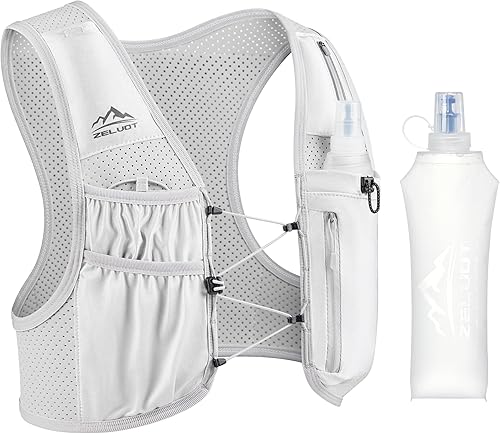 Chaleco de correr para mujeres y hombres, patente original de Estados Unidos, correas ajustables para el pecho, chaleco de hidratación para correr