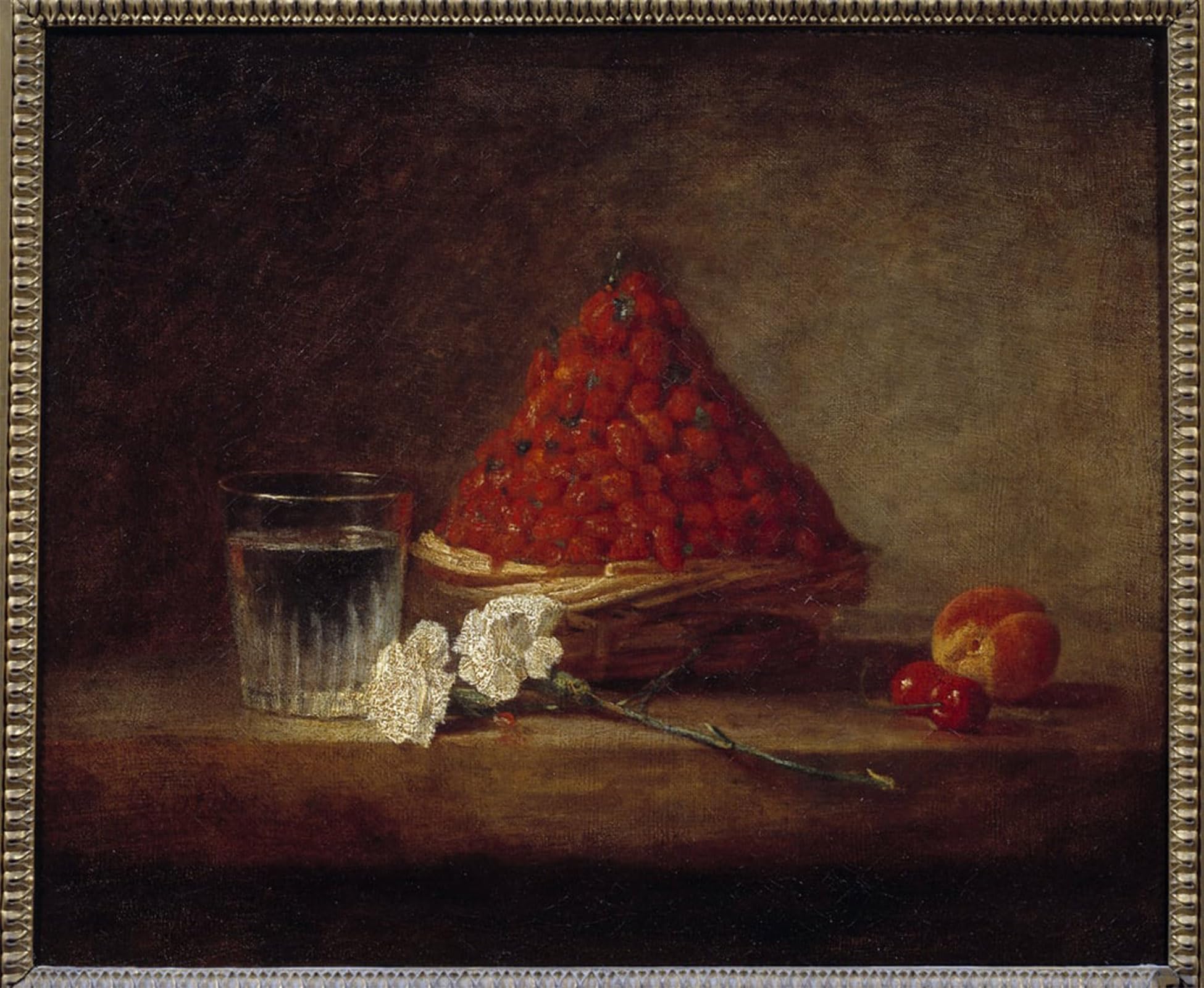 POSTERIIk Famous Animal Posters Vintage Picture Basket of Wild Strawberries Painting by Jean Baptiste Simeon Chardin Modern Wall Decor for Home Decor 60x90cm