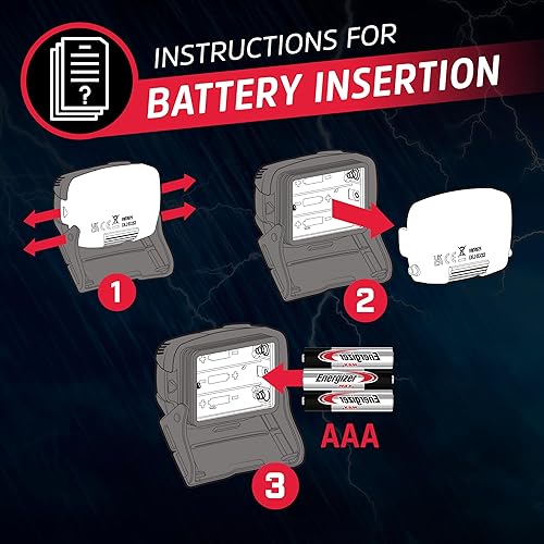 Miniatura 7 de Energizer Faro flotante WeatheReady F375, 375 lúmenes, lámpara de cabeza impermeable IP67, luz exterior y de emergencia, tiempo de funcionamiento de