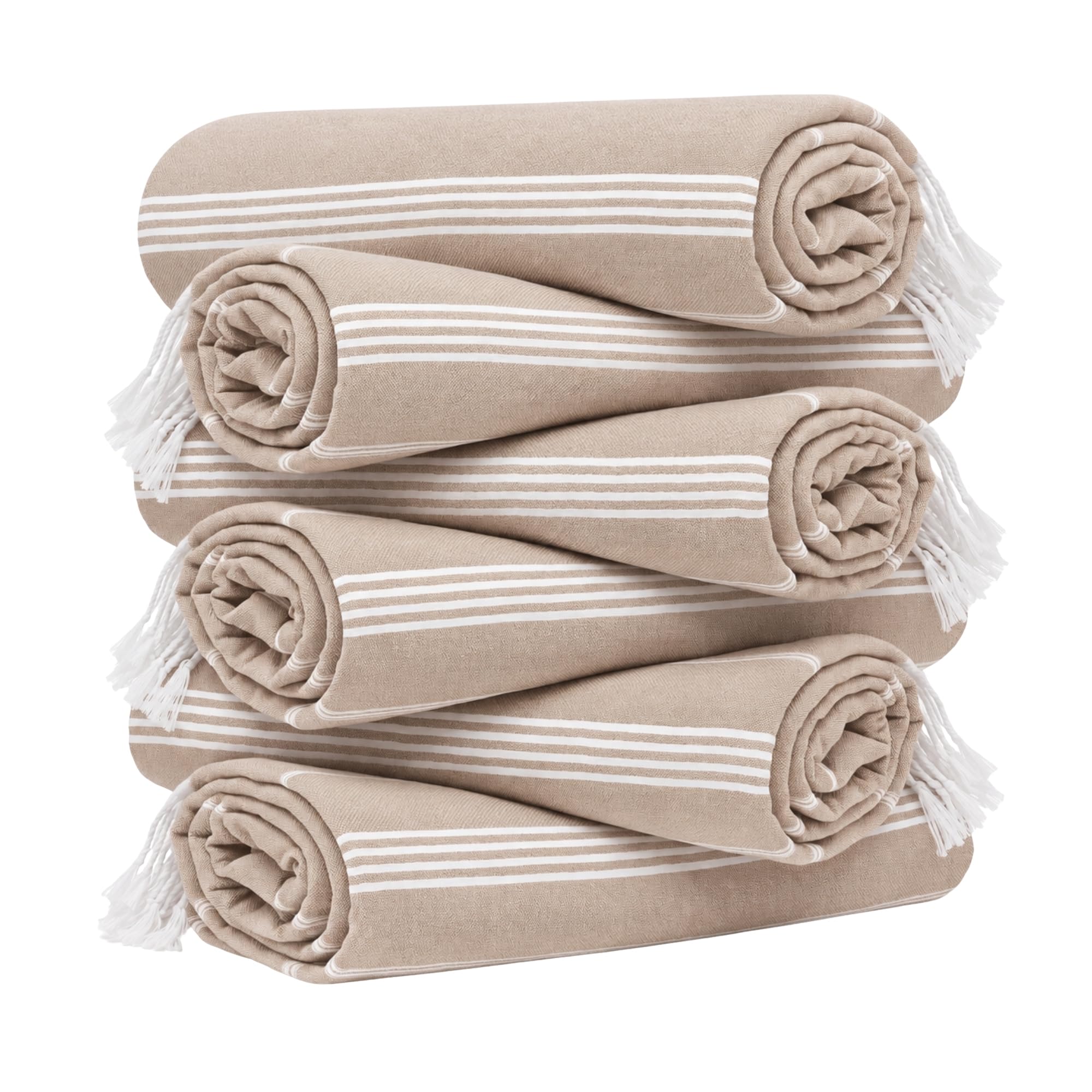 HAVLULAND Turkish Beach Towels - Toallas de playa de gran tamaño, 100 % algodón turco, súper suaves, ligeras, absorbentes y de secado rápido, toalla de playa sin arena, toallas turcas para adultos