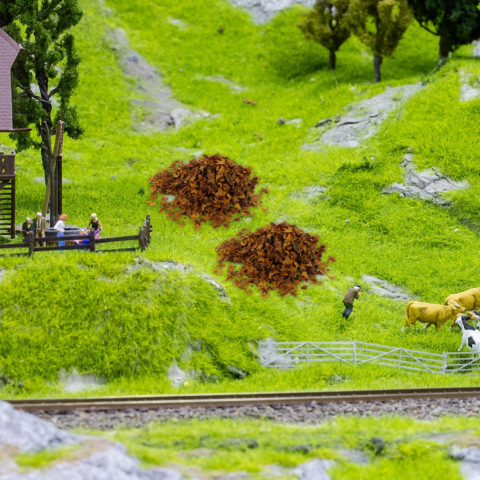 Modelo de Escena en Miniatura Hojas y Enredaderas para Bricolaje