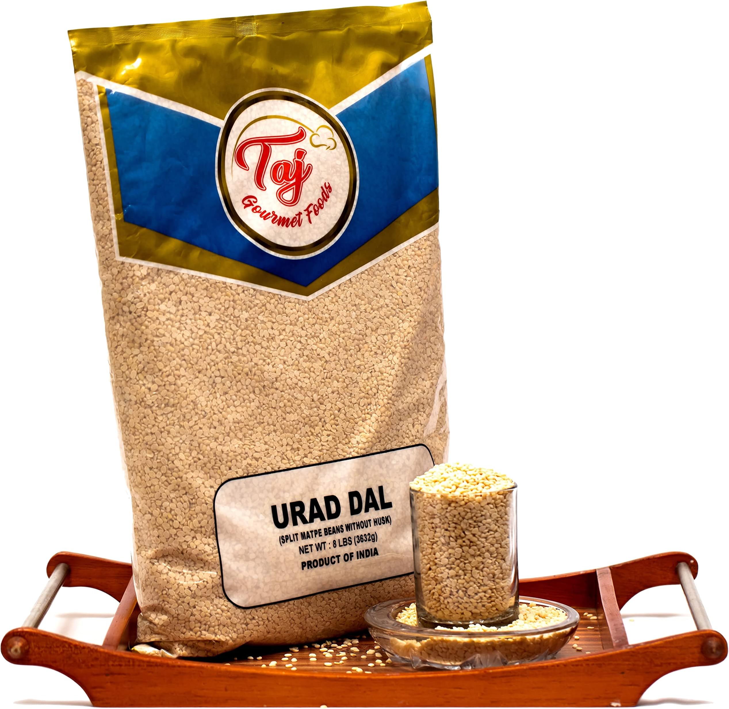 TAJ Gourmet Foods Premium Indian Urad Dal, (4-Pounds (NEW))