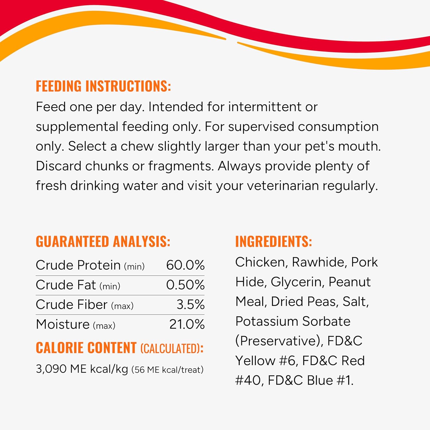 Good ‘n’ Fun Triple Flavor Wings Chews for All Dogs, Treat Your Dog to Long-Lasting Chews Made with Chicken, Beef Hide and Pork Hide, 4 Ounces