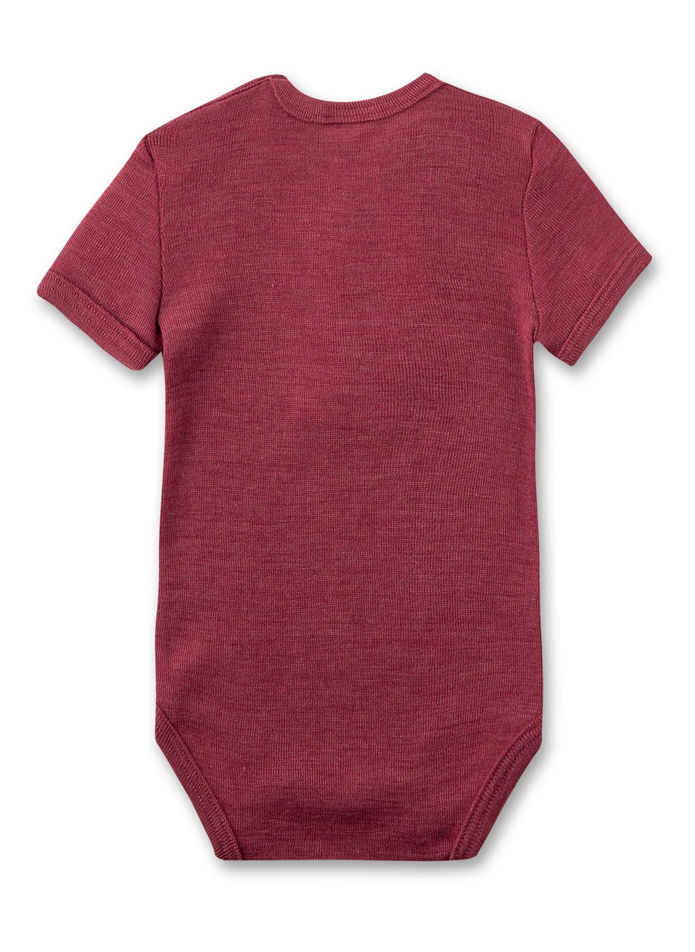 Sanetta Baby-Body kurzarm pink aus Merinowolle & Seide | Hochwertiger und nachhaltiger Body für Mädchen & Jungen aus Wolle-Seide-Mix. Baby Body