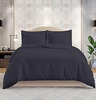 Vista 12 de Kotton Culture Juego de funda de edredón de 3 piezas, 100% algodón egipcio, 1200 hilos, funda de edredón suave con cremallera y lazos