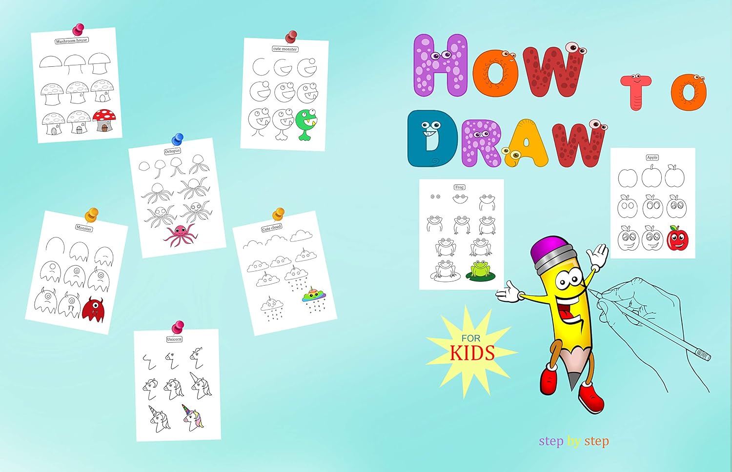 How to draw for kids : fun and cute stuff to draw , step by step (new COLLECTION ! NA.Kids Activities Books)