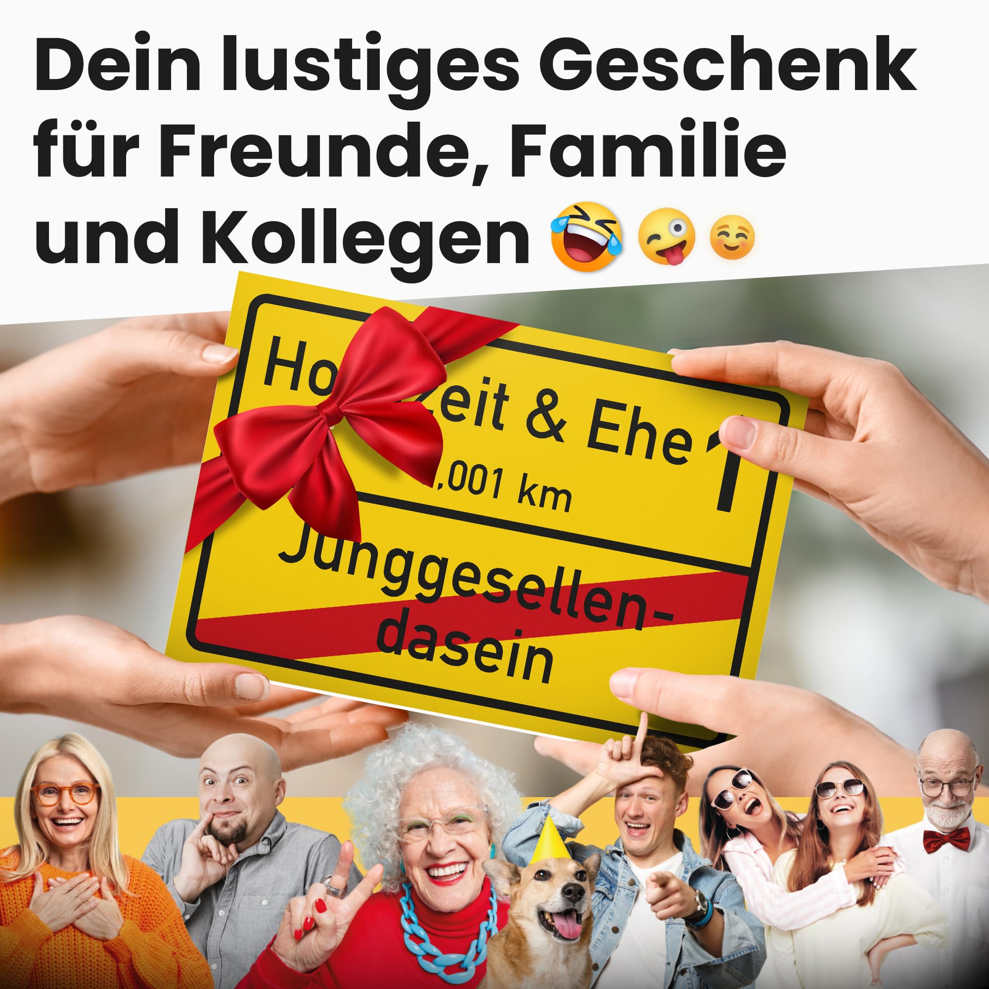 Lustiges Hochzeitsschild – 30x20 Cm, Witzige Wanddeko Für Kumpel, Junggesellenabschied & Wohnung
