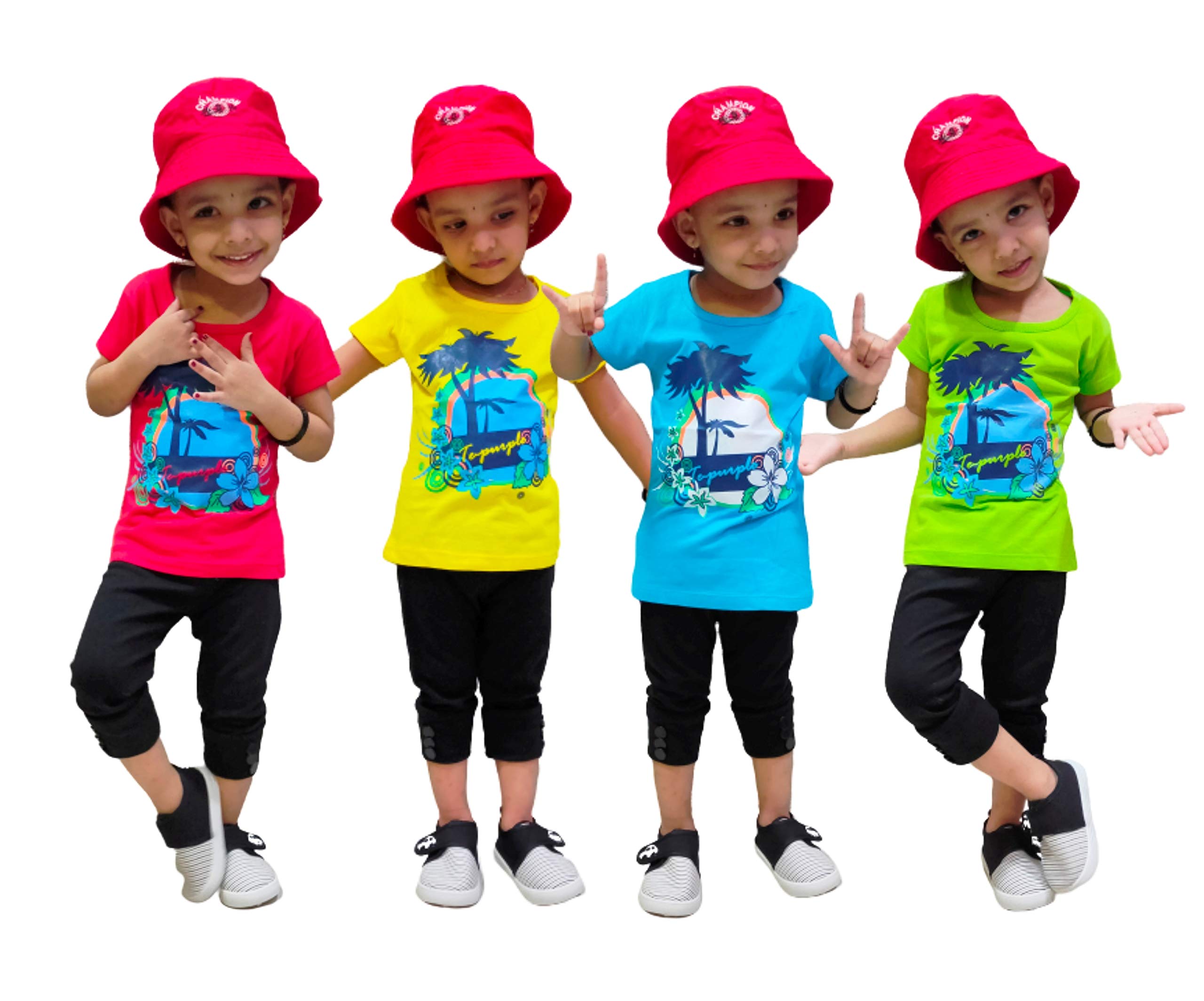 Pack Of 4 Cotton T-shirt