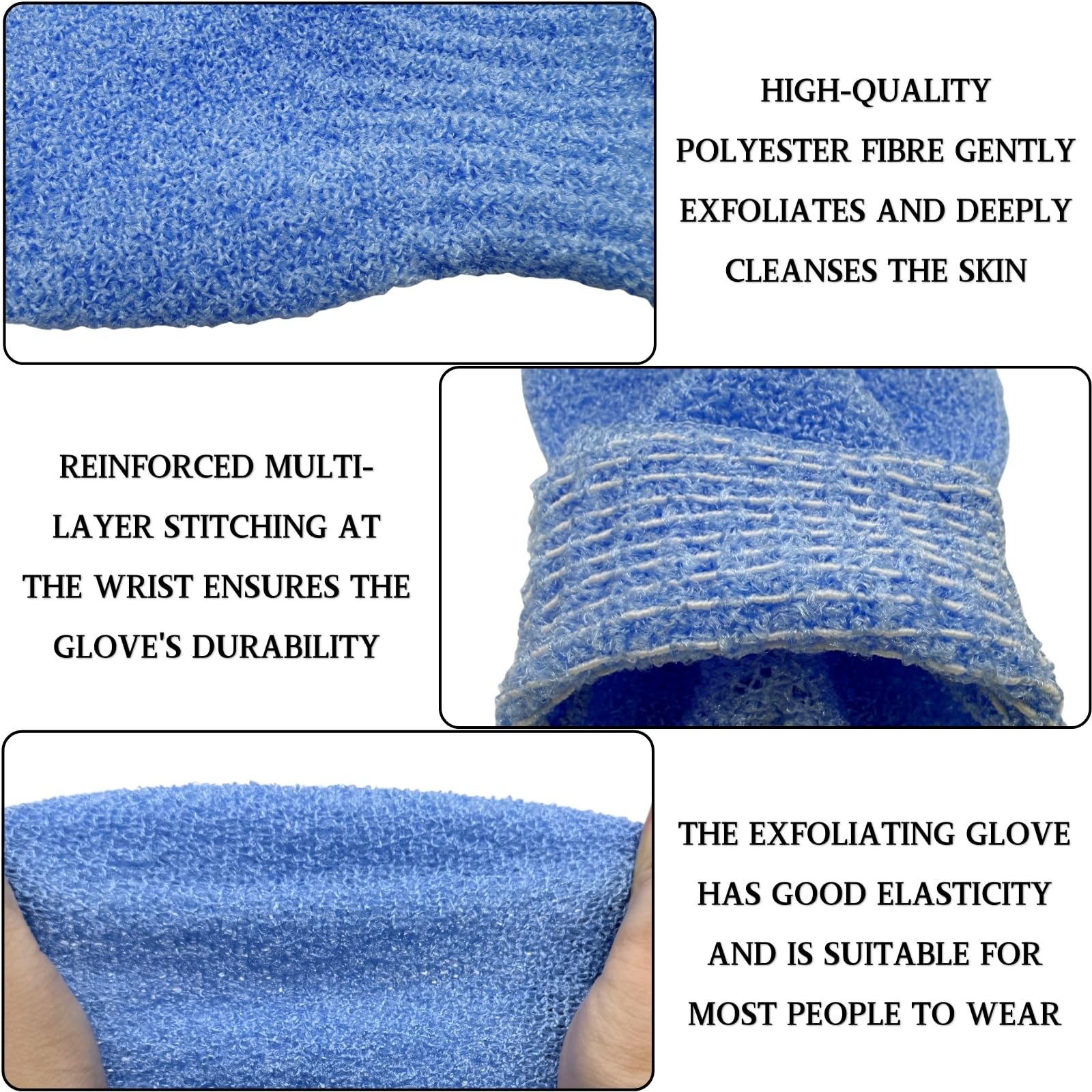 ZEMINRI 12 PCS Exfoliating Gloves Exfoliating Mitt for Bath Shower - Image 3