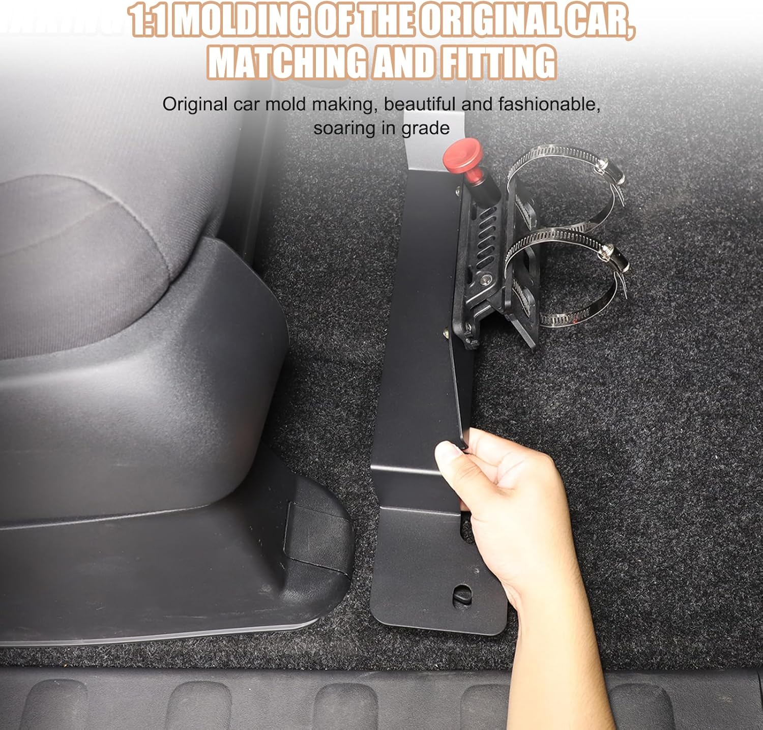 Car Passenger Under Seat Fire Extinguisher Holder Mount Bracket Compatible with Nisan Frontier 2022-2024,Aluminum Alloy Quick Release Roll Bar Fire Extinguisher Mount Bracket Accessories