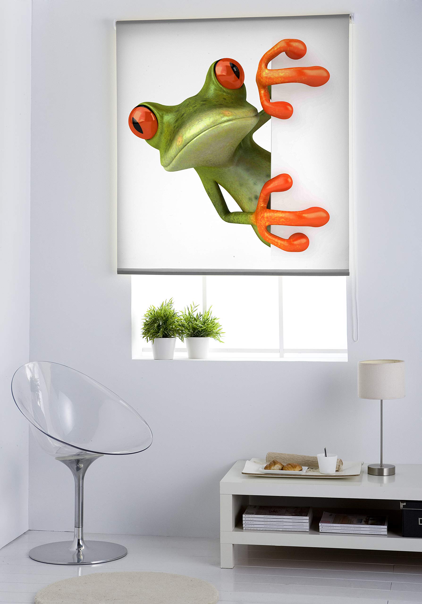 Estoralis | Animaux | Store Enrouleur | sans Outil Tissu translucide imprimé | A-861 | 50 x 150 cm. (Largeur/Hauteur) Taille du Tissu 47 x 150 cm. | Stores pour fenêtres et Portes