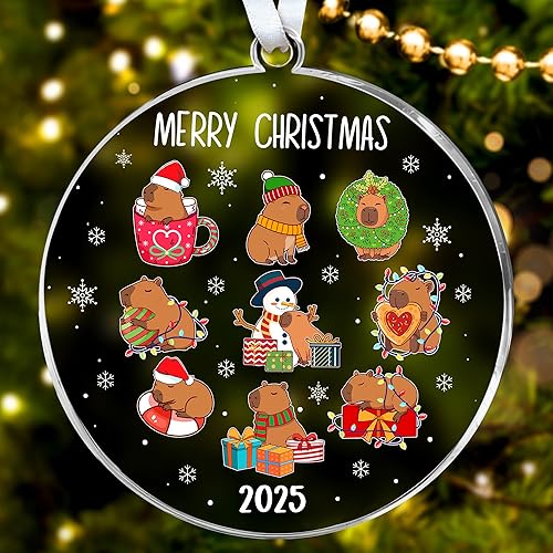 Miniatura 19 de HEXMOZ Adornos de Navidad de ciervos – Adornos de ciervo para árbol de Navidad – Regalos de ciervos para hombres, abuelo, papá, esposo, ideas de