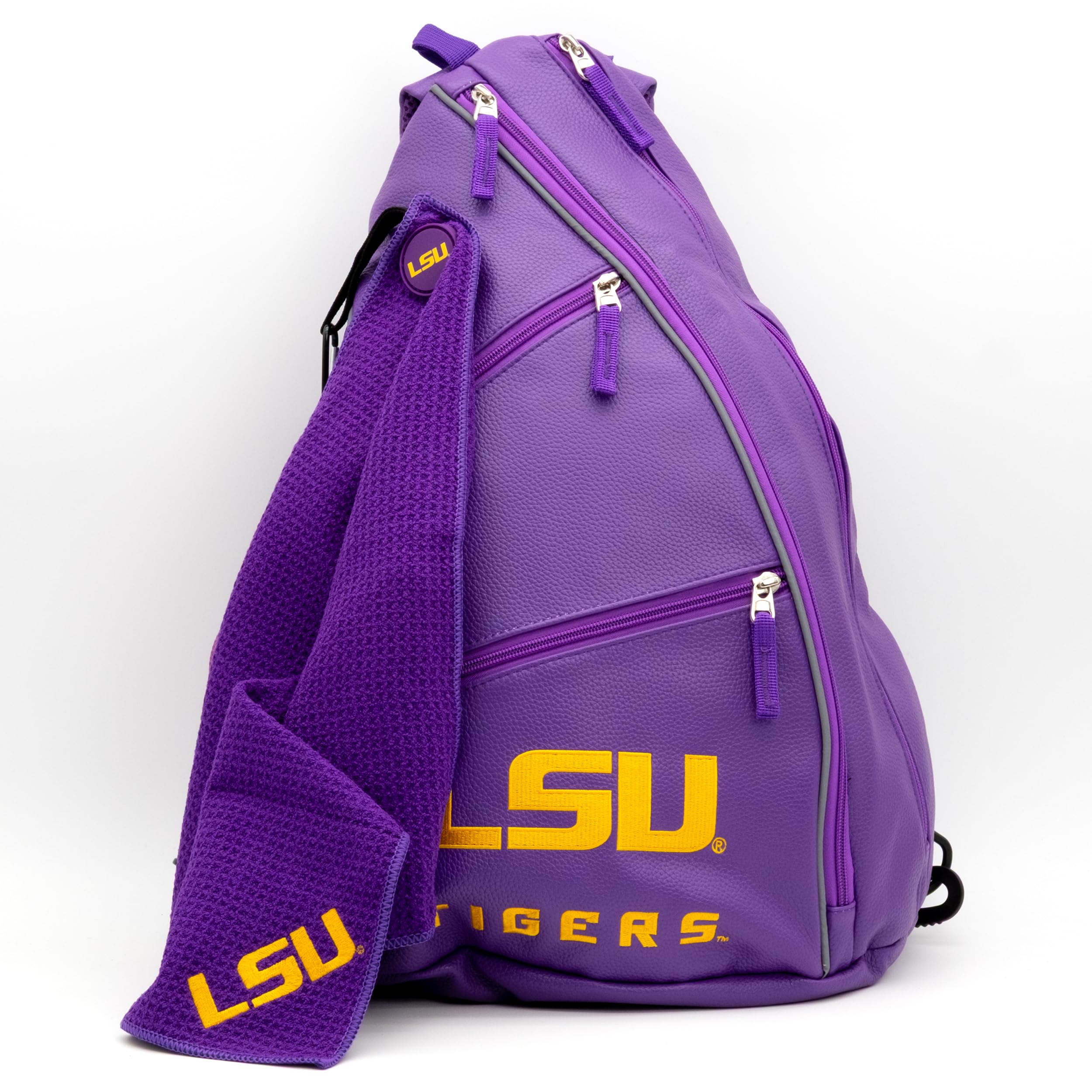 Team Golf Mochila de piel sintética, varios colores del equipo, grande