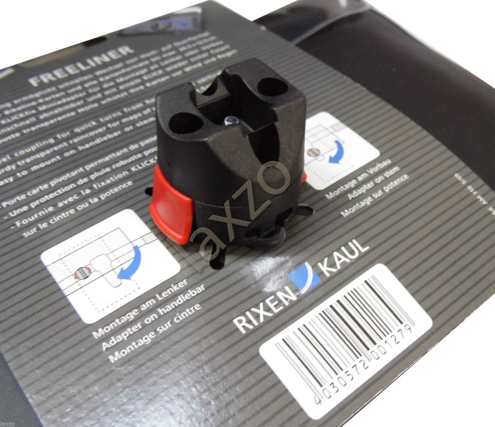 KlickFix Rixen Kaul Mini Porte-Carte avec Adaptateur AM 803 – Couleur Unique, Taille Unique