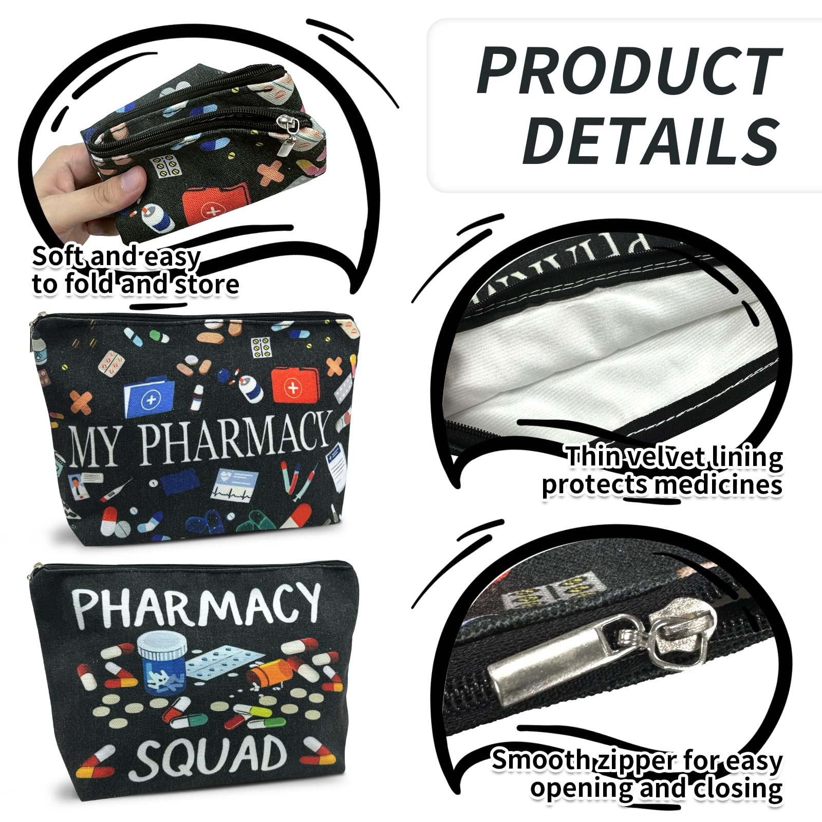 Portamedicine Viaggio, Contenitore Medicine, Porta Medicine da Casa Borsa Reiseapotheke Borsa impermeabile D'urgenza Vide Médizin Medikamententasche sac de Médicament Portabile, 2 Pezzi