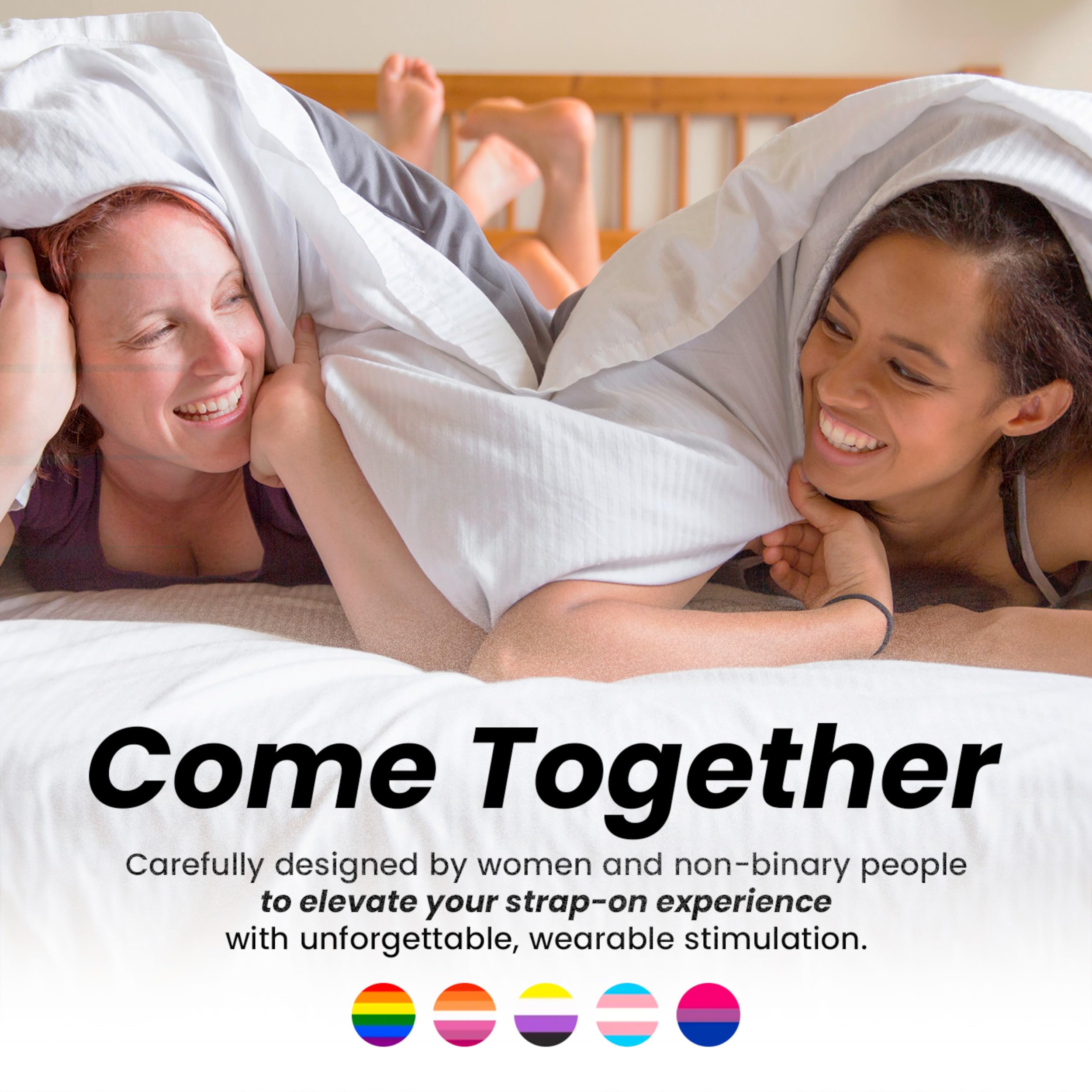 Banana Pants Bumpher Stimulation Cushion for Your Strap On Dildo - Compatible with Strapon Dildos & Harnesses - Lesbian Sex Toy Great for Trans, Non-Binary, Solo Play, Pegging & Roleplaying: Blue