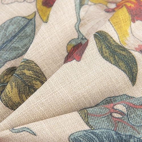 Miniatura 5 de Set of 4 Outdoor Dining Chair Cushions, Comfort Patio Seating Cushions, 44 x21x4.5 inch, Single Welt and Zipper, (4, Khaki Floral Essence)