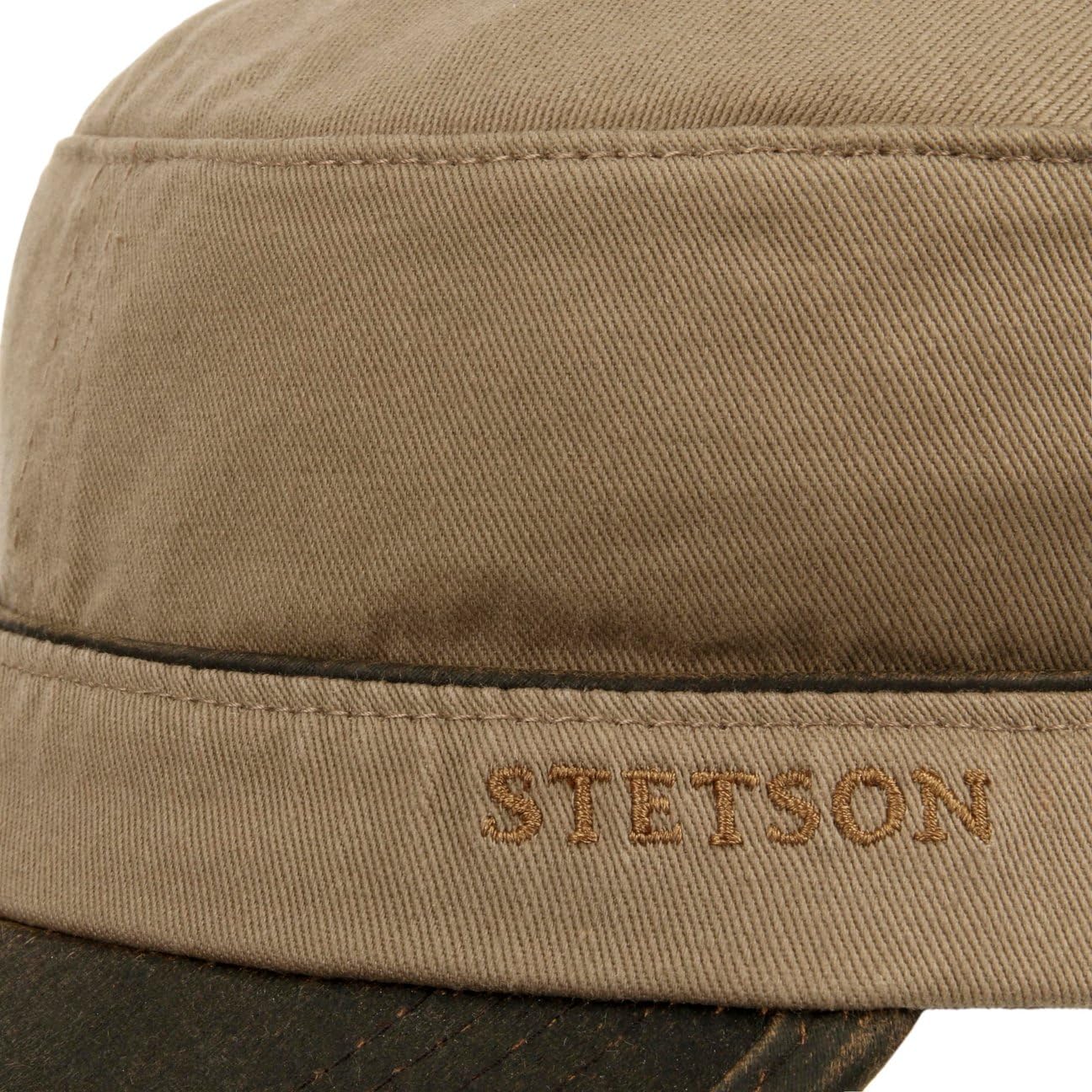 Stetson Czapka Katonah Cotton ArmyKobiety/Mężczyźni - z daszkiem army cap military Metalowa sprzączka, wiosna-lato jesień-zima Lato