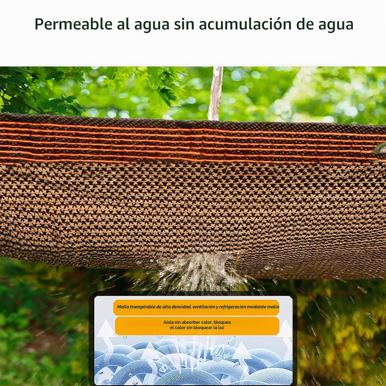 Red de Sombra 3x6m con Ojales, Malla Sombra 95% UV Toldo Vela de Sombra, Red de Sombra Al Aire Libre para Invernadero, Jardín, Pérgola, Patio Césped