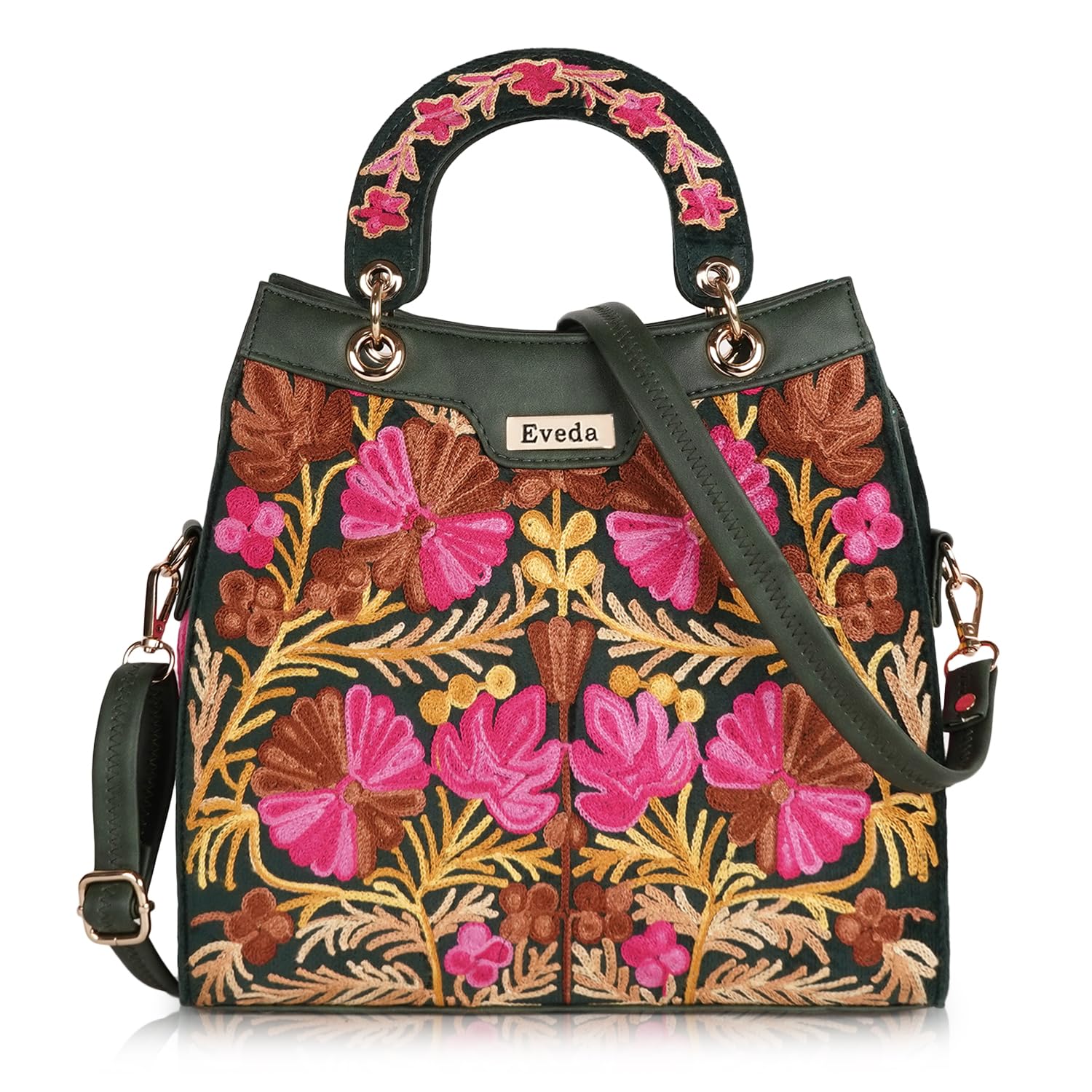 Synthetic Leather Gorgeous Embrodeiry Stylish Design Hobo Women Handbag