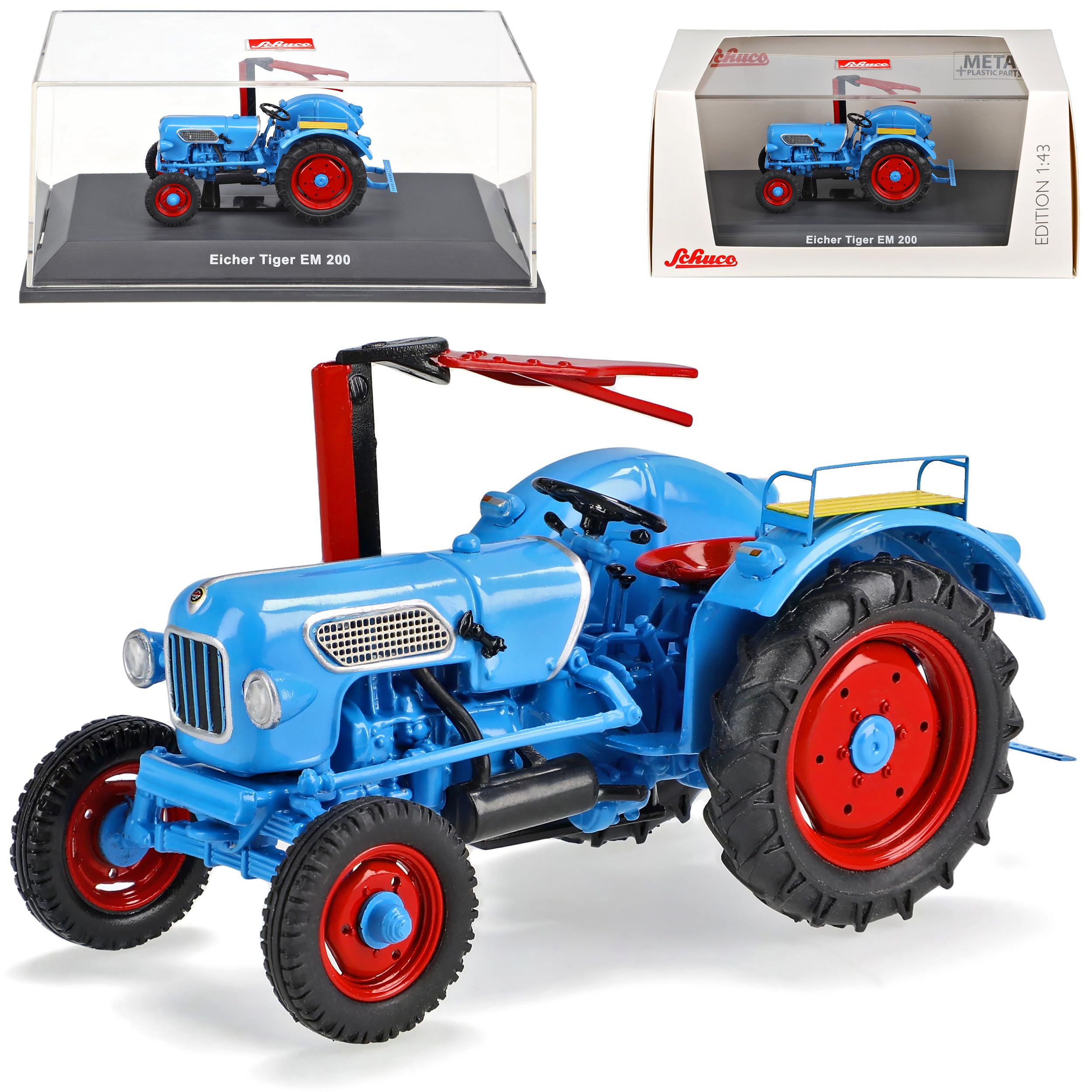 Eicher Tiger EM200 Blau Traktor 1/43 Schuco Modell Auto Modell Auto