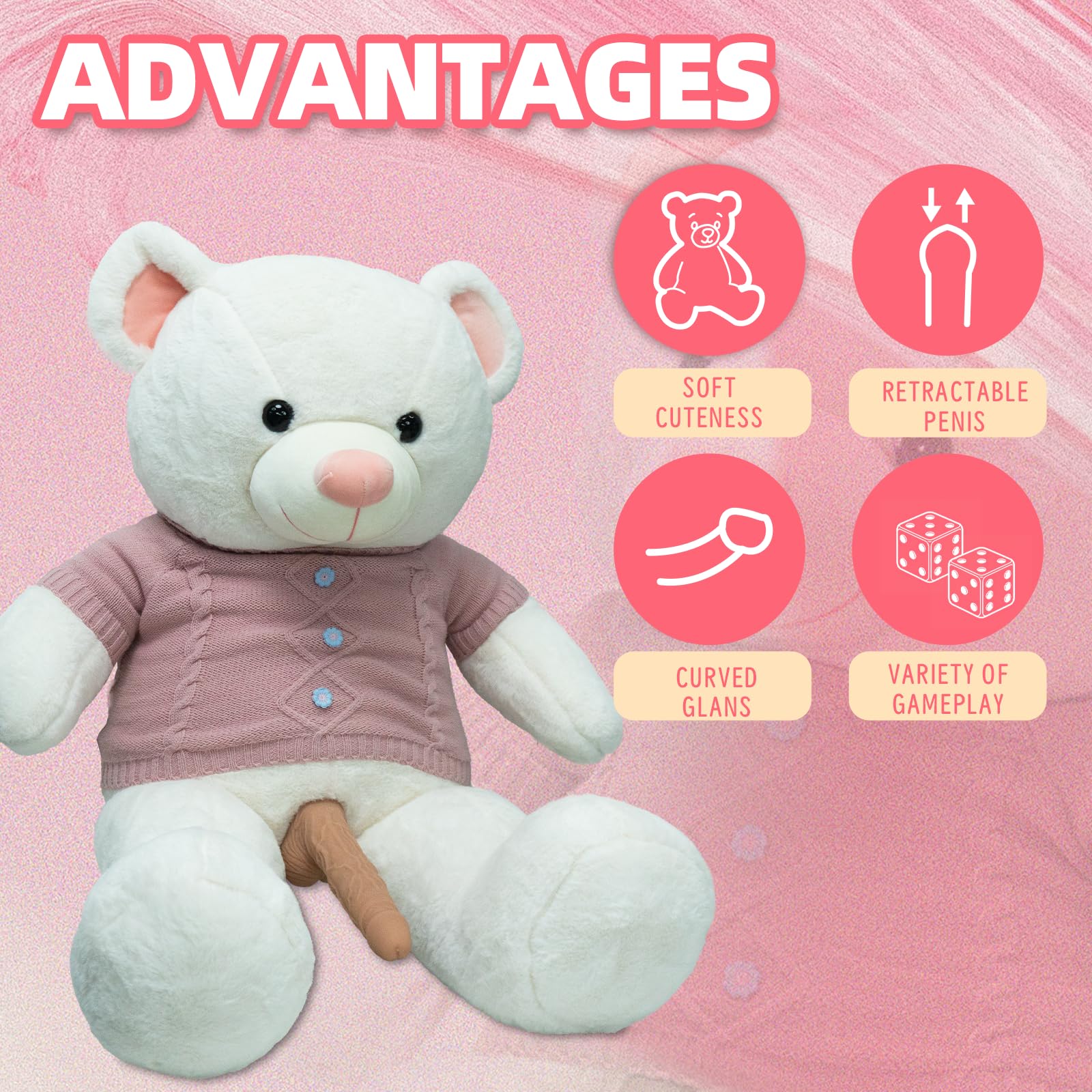 Amazon.com: Teddy Bear Type Plush Dildo Sex Machine, Automatic Thrusting Dildo Vibrator with Heating Function Adult Sex Toy Bear Pillow for Women Men and Couples (White) Amazon.com: Teddy Bear Type Plush Dildo Sex Machine, Automatic Thrusting Dildo Vibrator with Heating Function Adult Sex Toy Bear Pillow for Women Men and Couples (White)